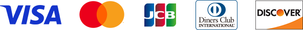 VISA、MASTER、JCB、DINERS、DISCOVER